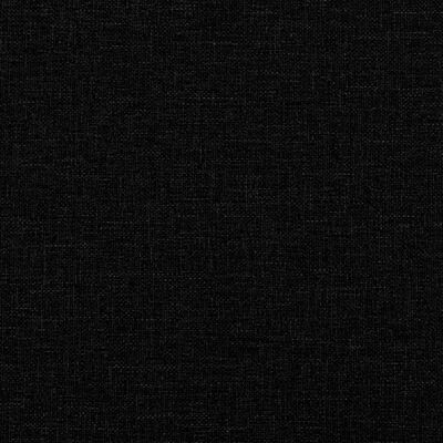 vidaXL Kauč na razvlačenje s jastucima crni od tkanine