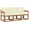 vidaXL Set vanjskih sofa 3 kom. Prirodna i krem