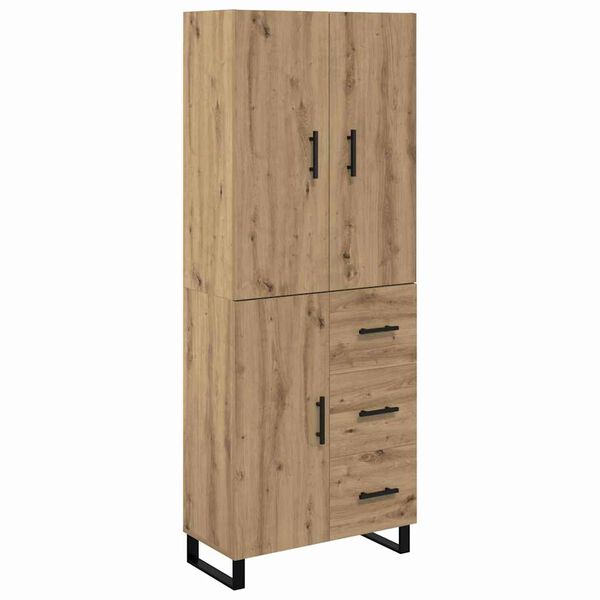 vidaXL Highboard s ladicama 2 pcs Umjetnički hrast 69,5 x 34 x 180 cm