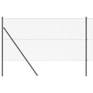 vidaXL Stup za ogradu Siva