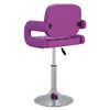 vidaXL Barski stolac od umjetne kože ljubičasti (335555)