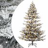 vidaXL Umjetno božićno drvce s nogom 150 cm 150 LED lampica