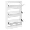 vidaXL Ormarić za cipele bijeli 80x21x125,5 cm od konstruiranog drva
