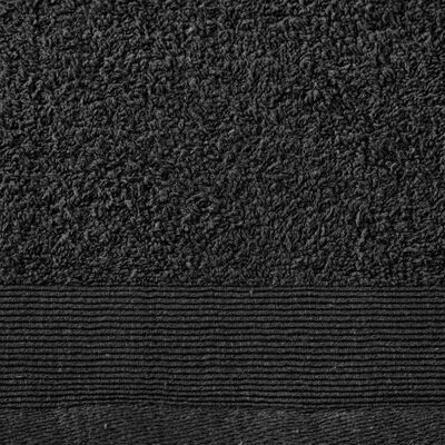 vidaXL 12-dijelni set ručnika pamučni 450 gsm crni