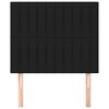 vidaXL Uzglavlje crno 100x5x118/128 cm tkanina