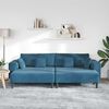 vidaXL Sofa s jastukom 3 pcs Plava Bar&scaron;un