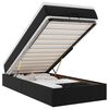vidaXL Otomanski okvir kreveta s madracem crni 90x200 cm umjetna koža