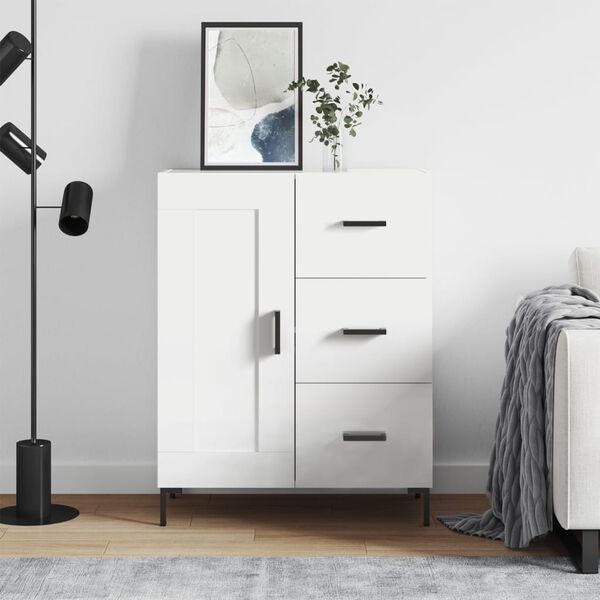 vidaXL Komoda bijela 69,5x34x90 cm od konstruiranog drva