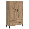 vidaXL Highboard Hrast artisan 70 x 31 x 115 cm Konstruirano drvo