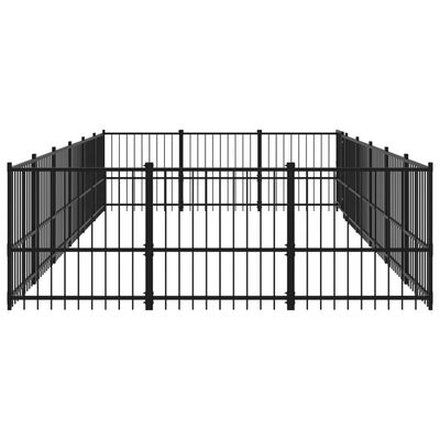 vidaXL Vanjski kavez za pse čelični 16,94 m²