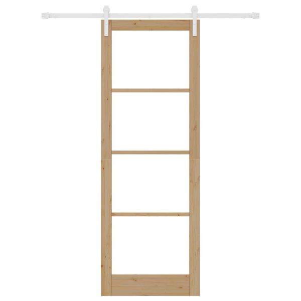 vidaXL Klizna vrata ORKDAL Prirodna 83 x 232 cm