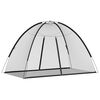 vidaXL Komarnik Mongolia s vratima 220 mrežasti&nbsp;crni&nbsp;200x120x130 cm