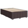 vidaXL Krevet box spring s madracem tamnosmeđi 120 x 190 cm od tkanine