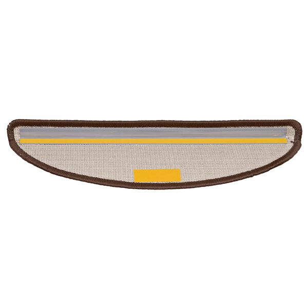 vidaXL Prostirke za stepenice 30 kom 56x17x3 cm smeđe poluokrugle