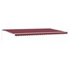 vidaXL Tenda na ručno uvlačenje bordo 600 x 300 cm