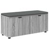 vidaXL Klupa za hodnik s jastukom Sivi Sonoma 100 x 38 x 46 cm