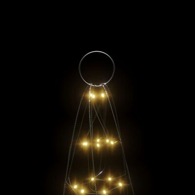vidaXL Svjetlo za božićno drvce na stijegu 200 LED tople bijele 180 cm