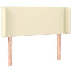 vidaXL Uzglavlje s u&scaron;ima krem 83x16x78/88 cm od od umjetne kože