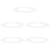 vidaXL pogodno za ravne drvene prstenove 5 pcs Bijelo &Oslash;50 / 80 cm Čelik