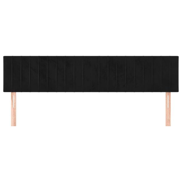 vidaXL Uzglavlja crna 180x5x78/88 cm bar&scaron;unasta