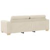 vidaXL Sofa Bež 221 x 78 x 80 cm Platnasta tkanina