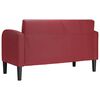 vidaXL Dvosjed Sofa vino crvena 110 cm umjetna koža