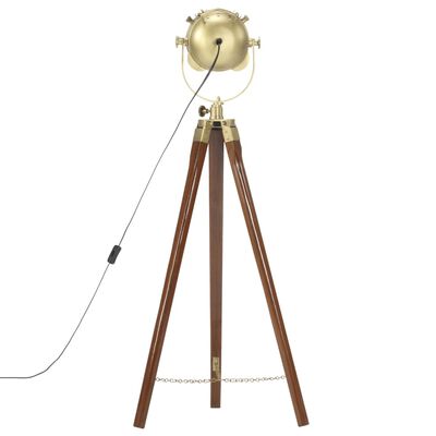 vidaXL Podna svjetiljka na tronošcu od masivnog drva manga 97 cm