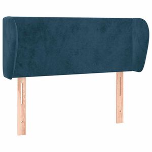 vidaXL Uzglavlje s u&scaron;ima tamnoplavo 93x23x78/88 cm bar&scaron;unasto