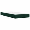 vidaXL Box spring krevet s madracem tamnozeleni 90x200 cm baršunasti