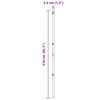 vidaXL Stup za ogradu Ostalo 26 pcs Siva 3,2 x 3,2 x 210 cm Čelik