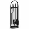 vidaXL Set alata za kamin od 5 dijelova 23x15x66 cm čelik
