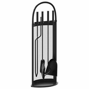 vidaXL Set alata za kamin od 5 dijelova 23x15x66 cm čelik