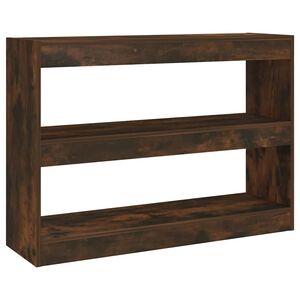 vidaXL Ormarić za knjige / pregrada boja dimljenog hrasta 100x30x72 cm