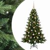 vidaXL Umjetno božićno drvce s kuglicom 120 cm 150 LED lampica