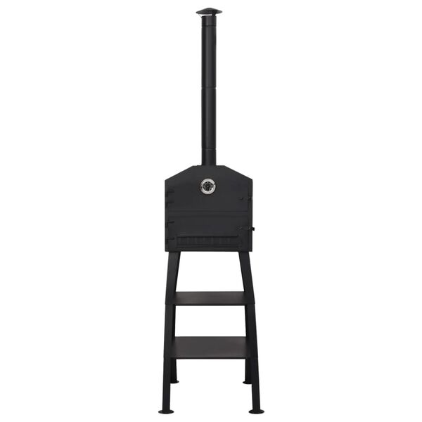 vidaXL Vanjska pećnica za pizzu na drveni ugljen s 2 vatrostalne cigle