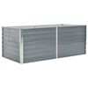 vidaXL Povi&scaron;ena vrtna gredica 160 x 80 x 45 cm pocinčani čelik siva