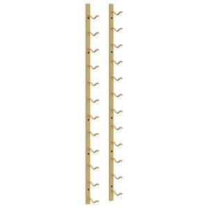 vidaXL Zidni stalak za vino za 12 boca zlatni željezni