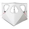 vidaXL Lovni &scaron;ator s krovom Bijeli Blackout 145 x 145 x 150 cm