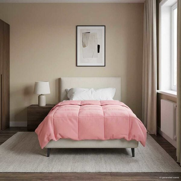 vidaXL Puni pokrivač za cijelu godinu &Scaron;onerisan Ružičasta 135 x 200 cm