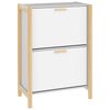 vidaXL Ormarić za cipele bijeli 57,5x33x80 cm od konstruiranog drva