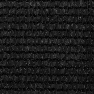 vidaXL Balkonski zastor crni 120 x 500 cm HDPE