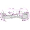 vidaXL Set vanjskih sofa s jastukom 4 pcs Prirodna i krem