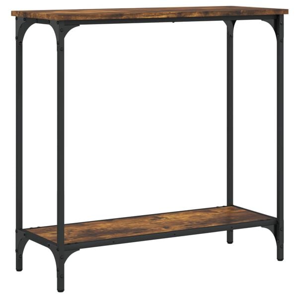 vidaXL Konzolni stol boja hrasta 75 x 30,5 x 75 cm konstruirano drvo