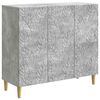 vidaXL Kreveta Betonska siva 89 x 34,5 x 80 cm Konstruirano drvo