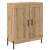 vidaXL Highboard Umjetnički hrast 69,5 x 34 x 180 cm Konstruirano drvo