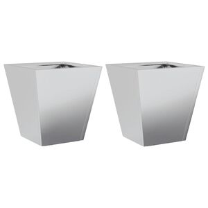 vidaXL Vrtne sadilice 2 kom 30x30x30 cm od pocinčanog čelika