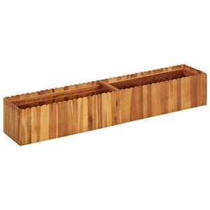 vidaXL Vrtna posuda za sadnju od masivnog bagremovog drva 150x30x25 cm