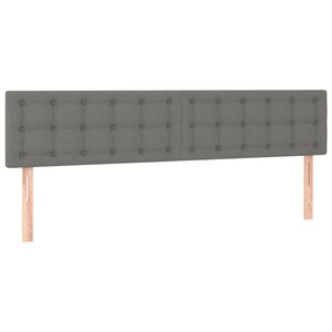 vidaXL Uzglavlja tamnosiva 180x5x78/88 cm od tkanine