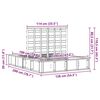 vidaXL Krevetna konstrukcija Smeđa 120 x 190 cm Čvrsto borovo drvo