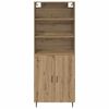 vidaXL Highboard Umjetnički hrast 69,5 x 34 x 180 cm